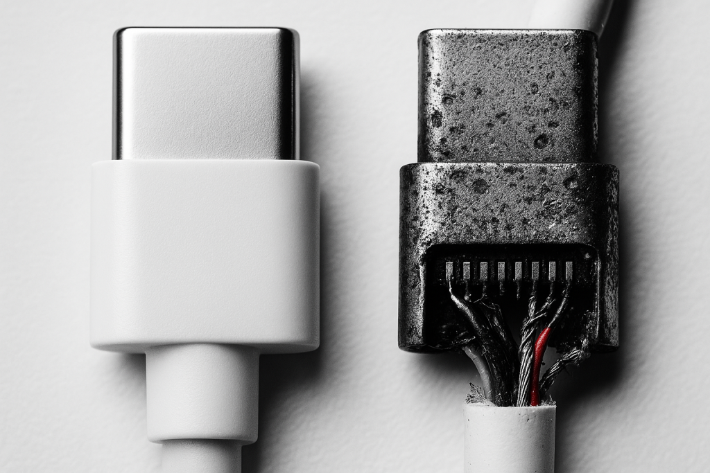 Damaged or Worn-Out Charger/Cable
