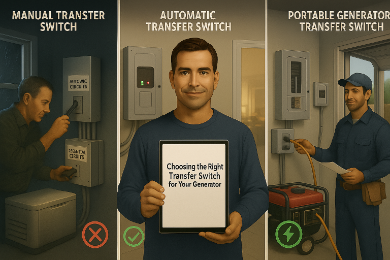 Choosing the Right Transfer Switch for Your Generato