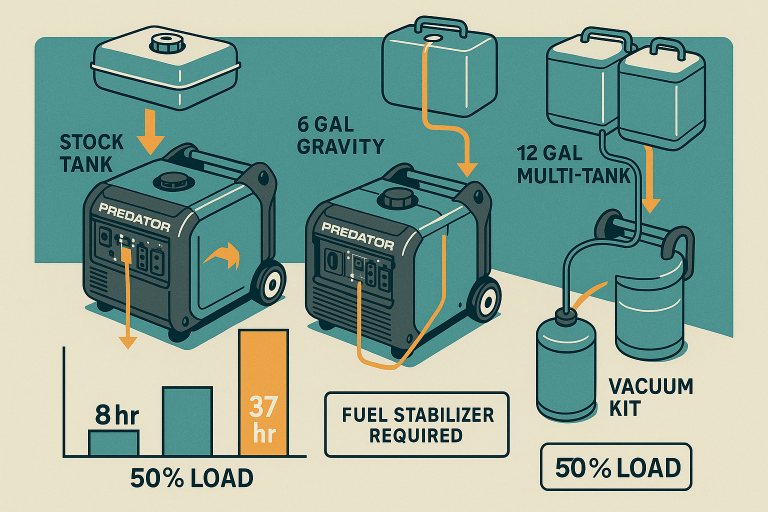 Extending the Fuel Tank Capacity for Generators