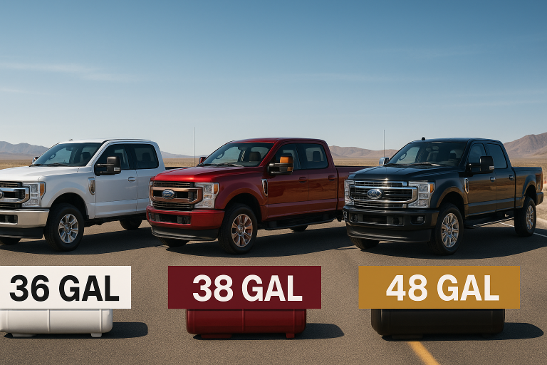 What Size of Fuel Tank on Ford 2020 f250