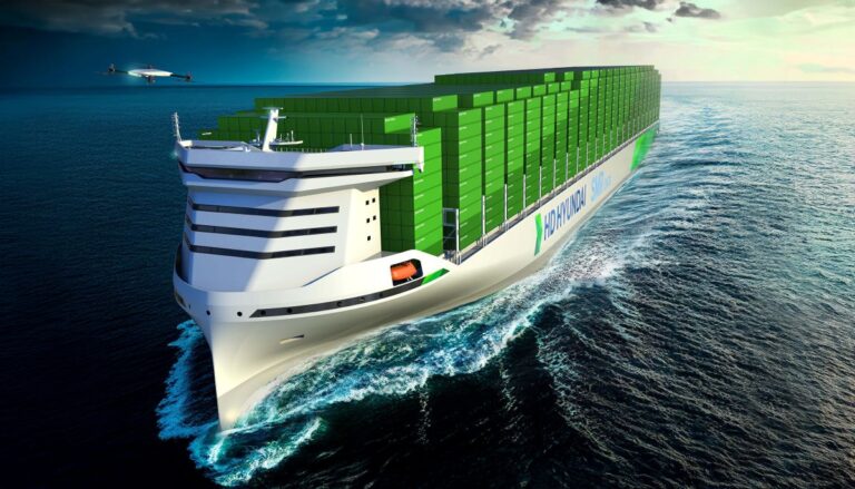 15,000 TEU-class SMR-powered containership render. Source:HD KSOE