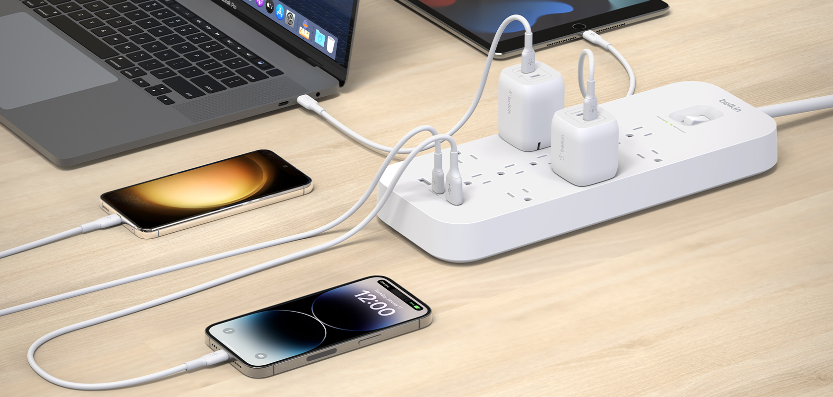 Belkin 12-Outlet Surge Protector with USB-C & USB-A Ports: The Ultimate Power Solution for Modern Homes and Offices