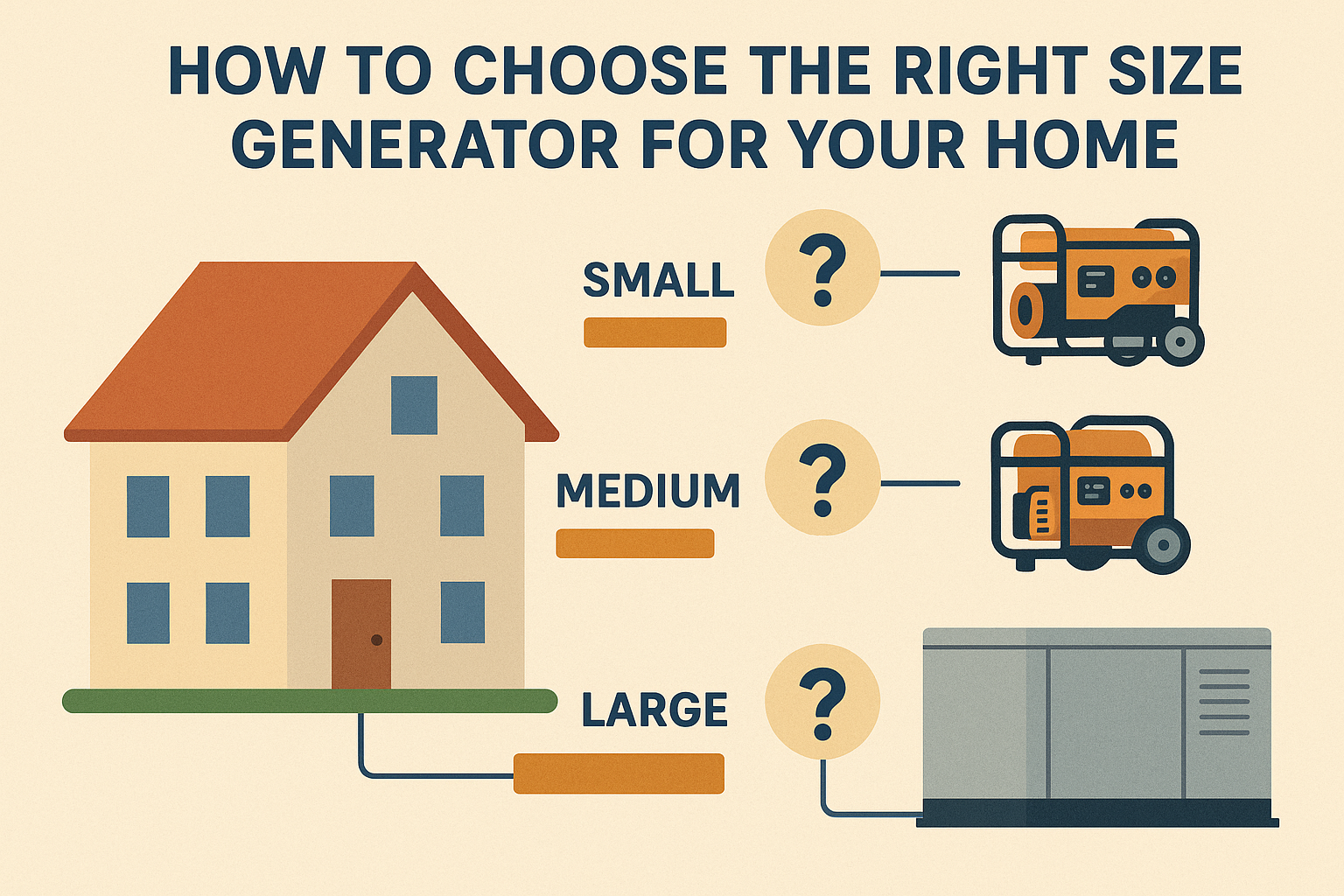 How to Choose the Right Size Generator for Your Home