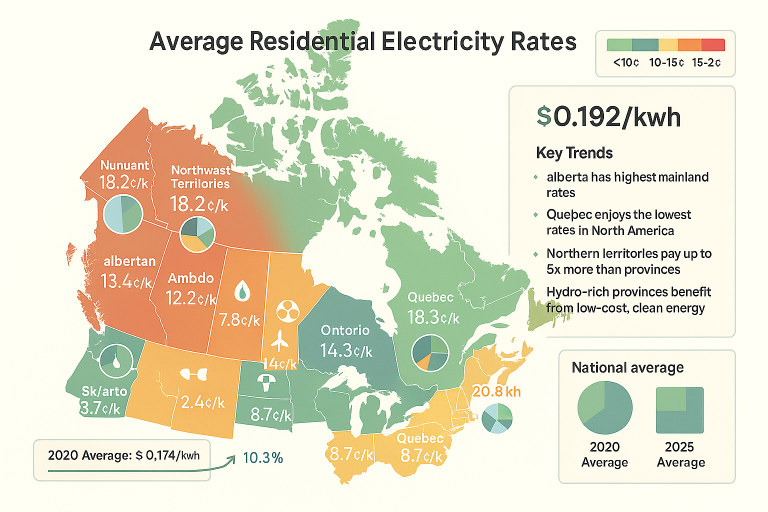 Average Electricity Bill in Canada: Provincial Breakdown