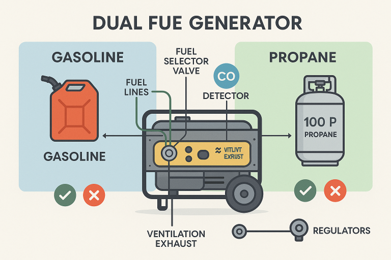 Dual Fuel Tank Setup Guide for Generators: Pros and Cons