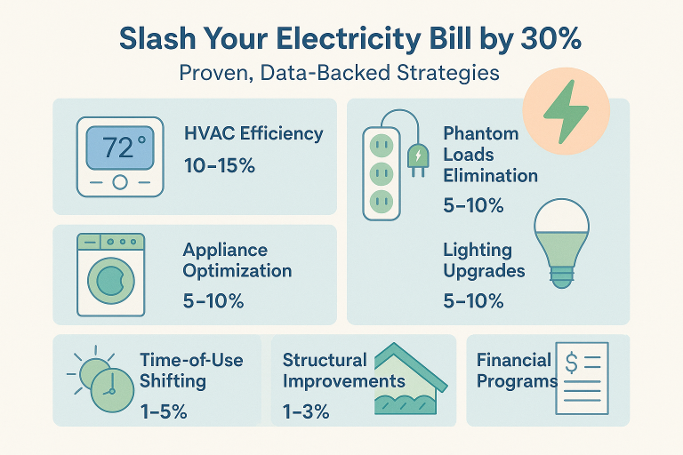 How to Reduce Your Electricity Bill by 30% (Proven Strategies)