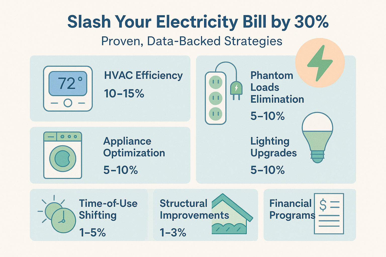 How to Reduce Your Electricity Bill by 30% (Proven Strategies)