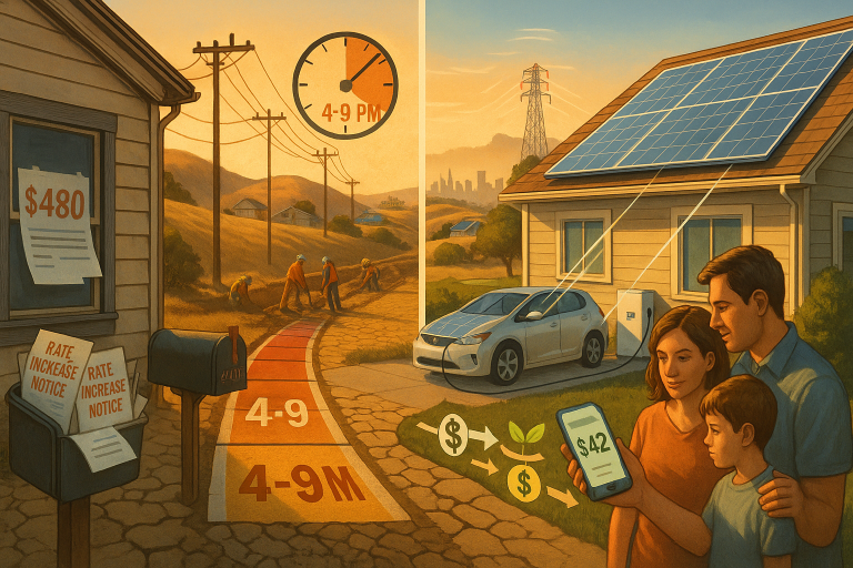 Average electricity bill in California