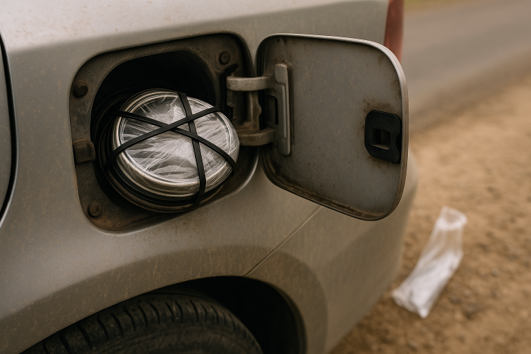 How to Make a Temporary Gas Cap for Your Car (Use Only in an Emergency!)