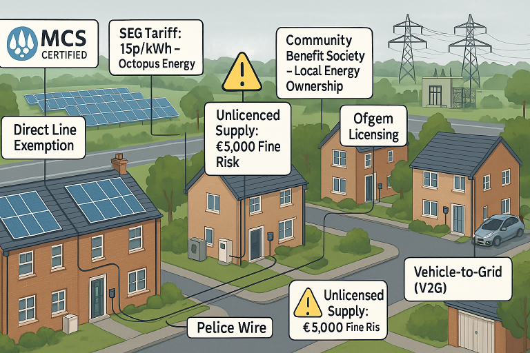 Selling Solar Energy to Neighbours in the UK